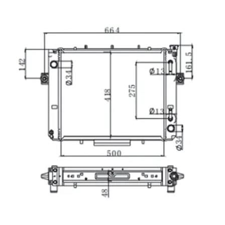 Radiador Empilhadeira Toyota 8FG25