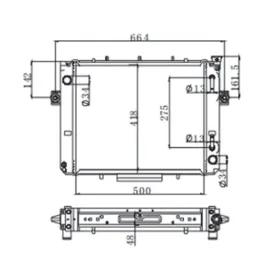 Radiador Empilhadeira Toyota 8FG25